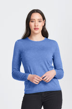 Load image into Gallery viewer, Merino Wool Long Sleeve Classic Crew Neck - Royal Merino
