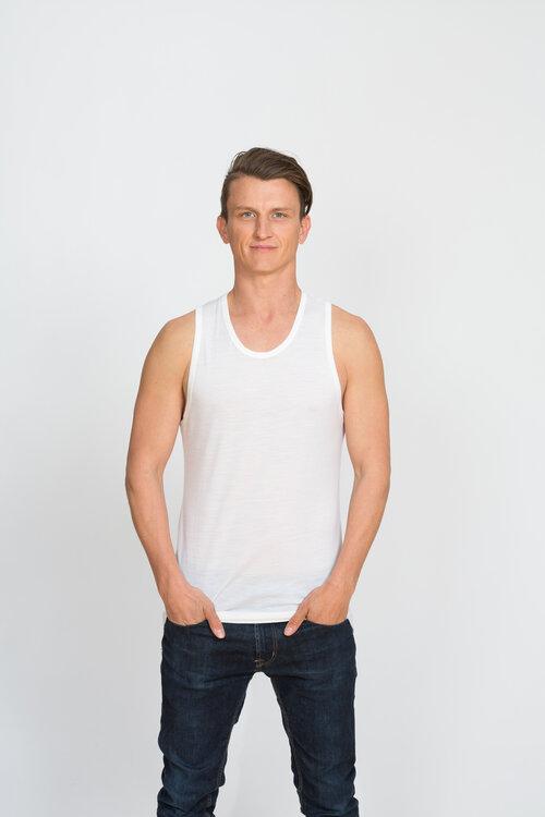 Merino Round Neck Singlet - Brass Monkeys