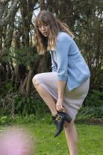 Load image into Gallery viewer, Merino + Cotton Flo Cardigan - Lothlorian Knitwear
