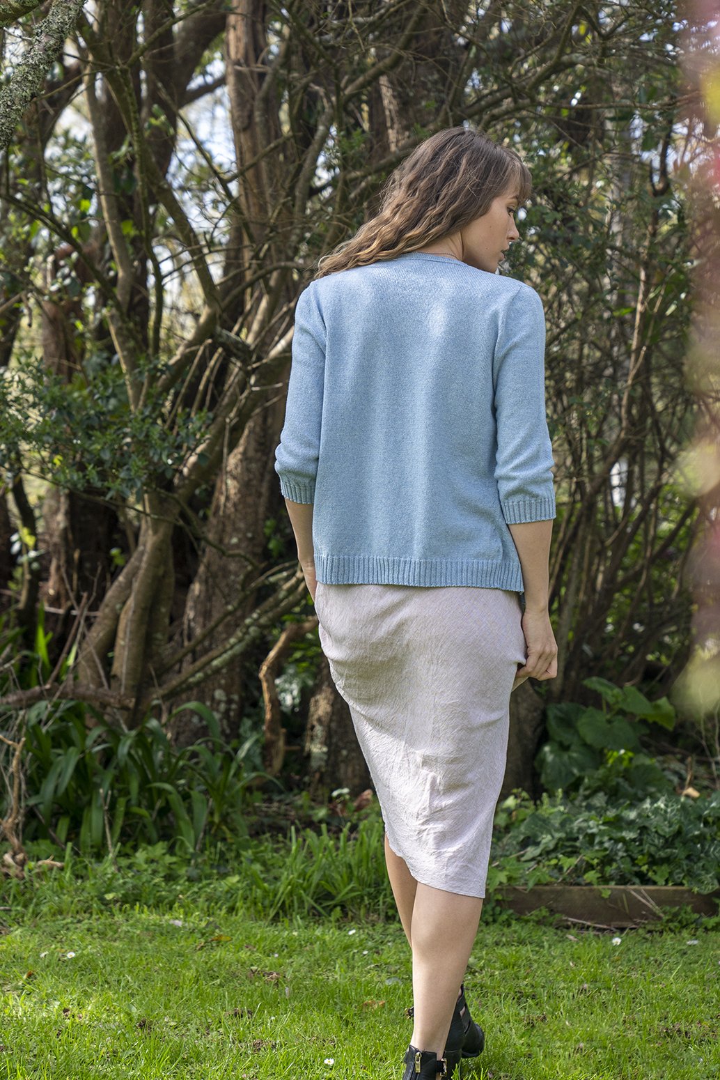 Cotton + Merino Flo Cardigan - Lothlorian Knitwear