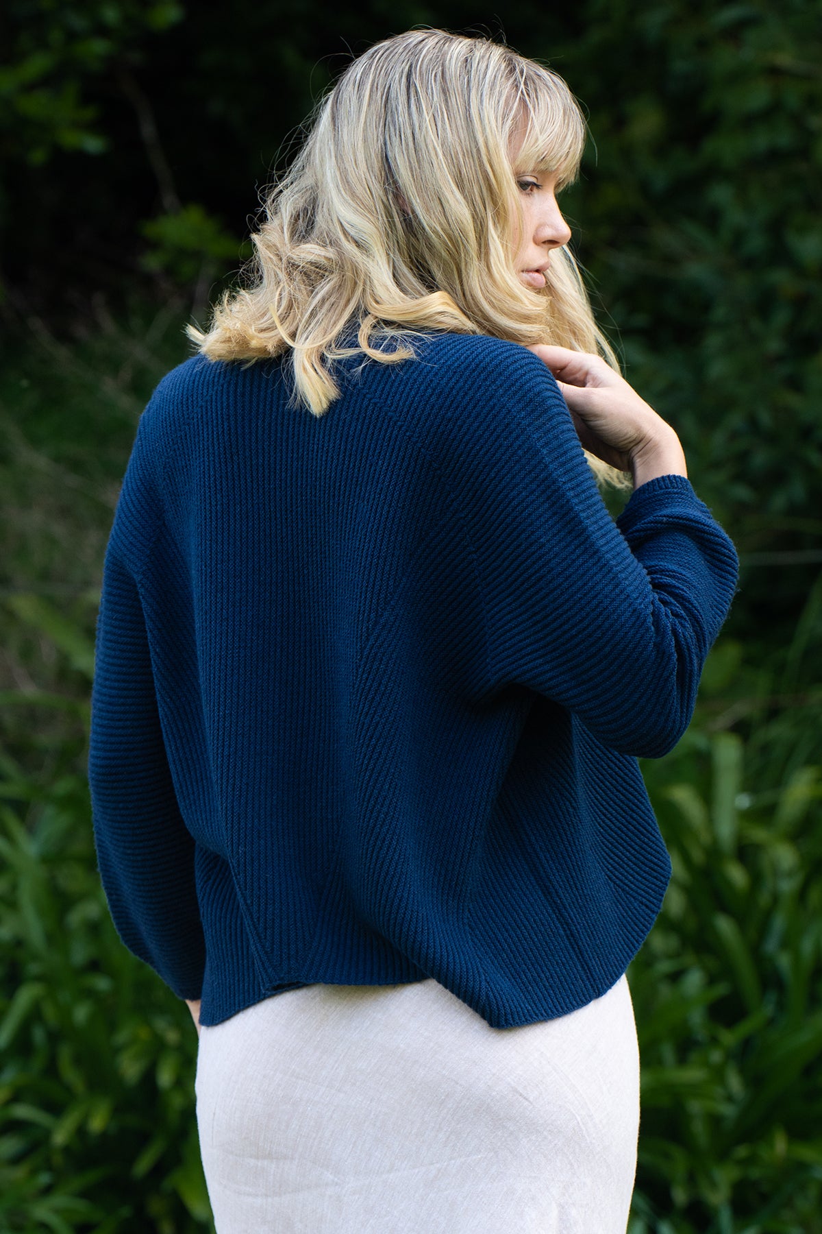 Merino + Cotton Dome Jacket - Lothlorian Knitwear