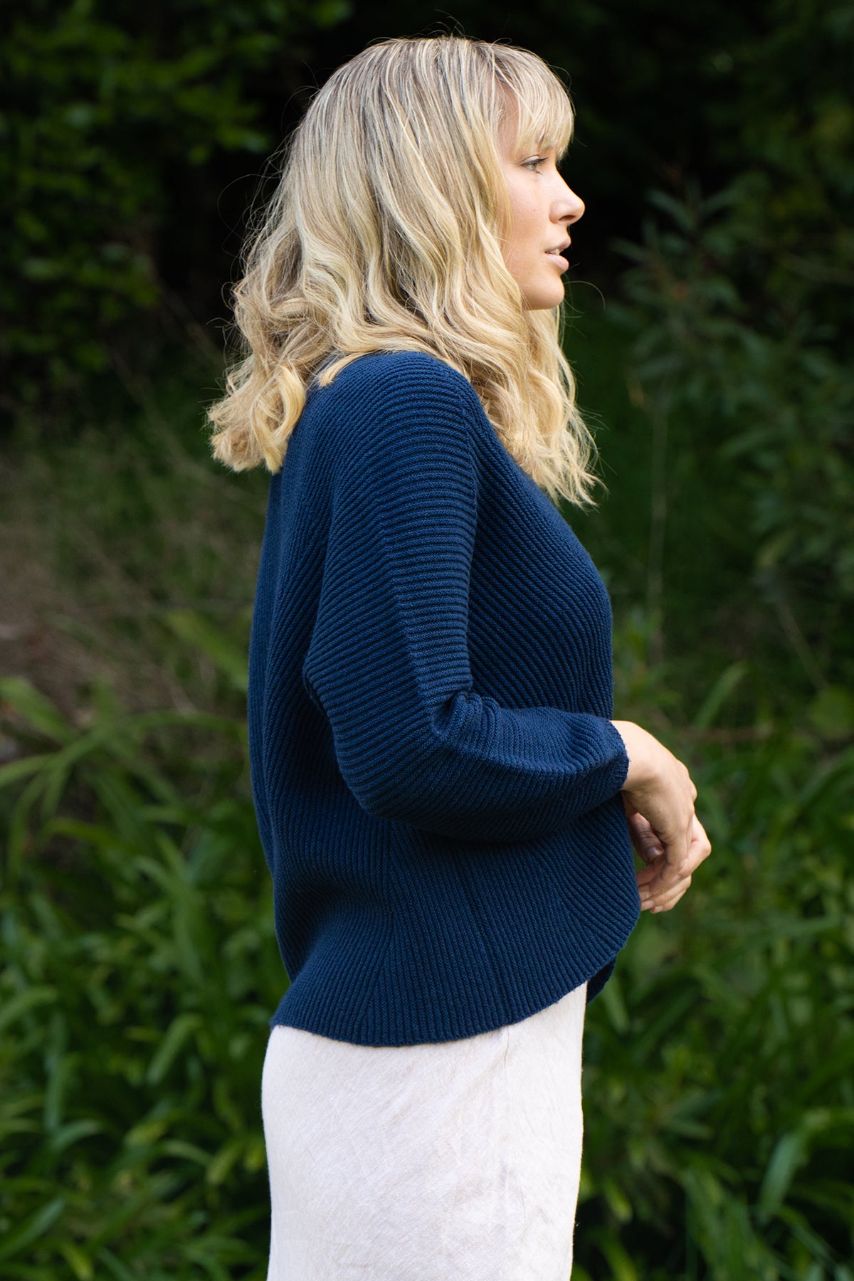 Merino + Cotton Dome Jacket - Lothlorian Knitwear